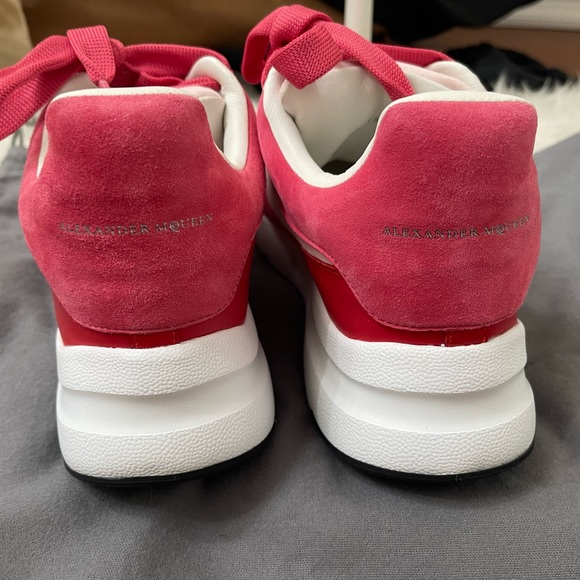 Alexander McQueen pink suede sneakers size 37.5 - Picture 6 of 8